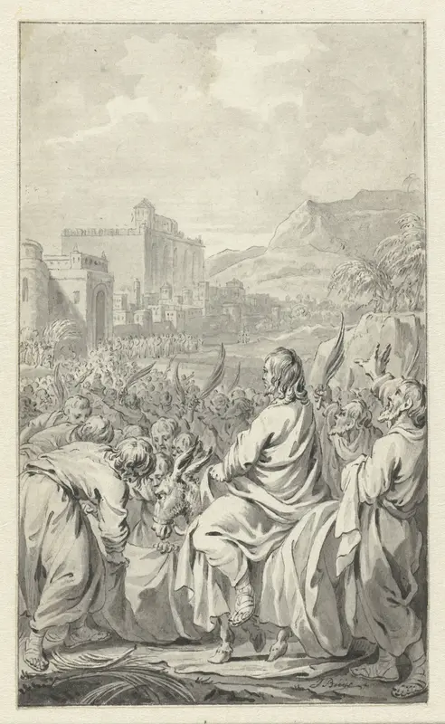 De intocht in Jerusalem Wall Art by Jacobus Buys - High-Resolution Digital Print