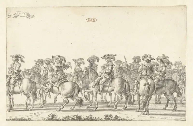 De intocht van Maria de' Medici te Amsterdam in 1638 (plaat 5) Wall Art by Jan Martens the Younger - High-Resolution Digital Print