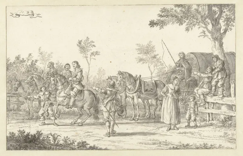 De intocht van Maria de' Medici te Amsterdam in 1638 (plaat 8) Wall Art by Jan Martens the Younger - High-Resolution Digital Print