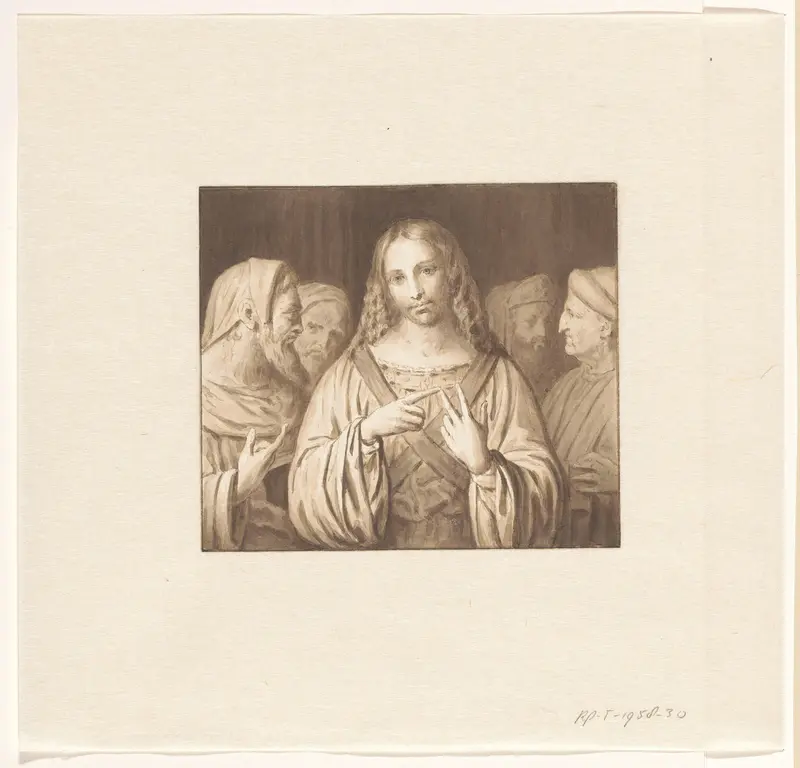 De jonge Christus tussen de schriftgeleerden Wall Art by Pieter Christoffel Wonder - High-Resolution Digital Print