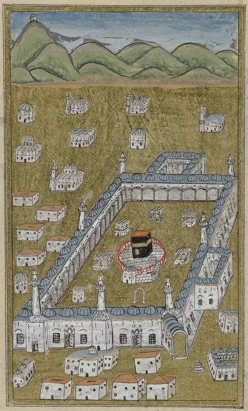 De Kaaba, in vogelvlucht gezien Wall Art by anonymous - High-Resolution Digital Print