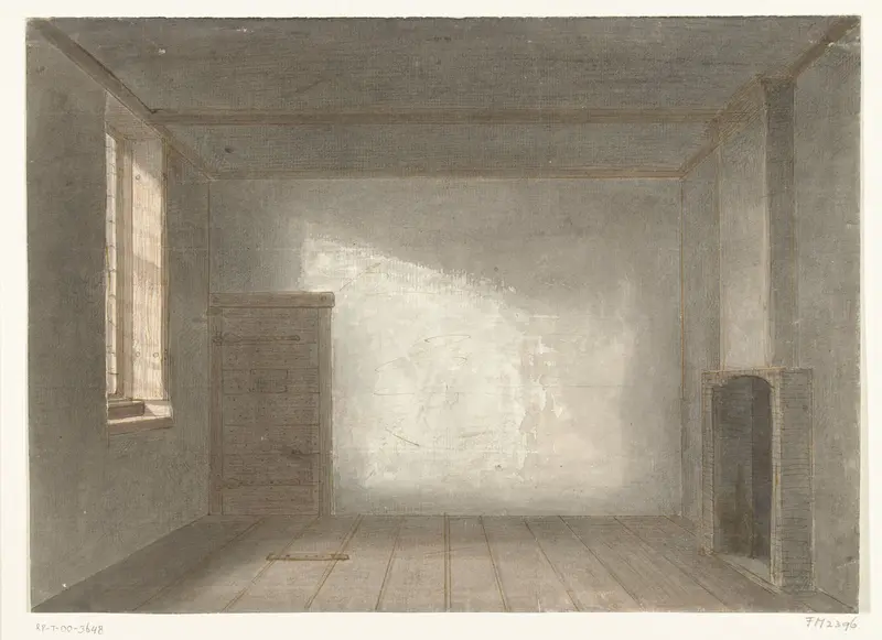 De kamer van Cornelis de Witt in de Gevangenpoort, 1844 Wall Art by Jacobus Ludovicus Cornet - High-Resolution Digital Print