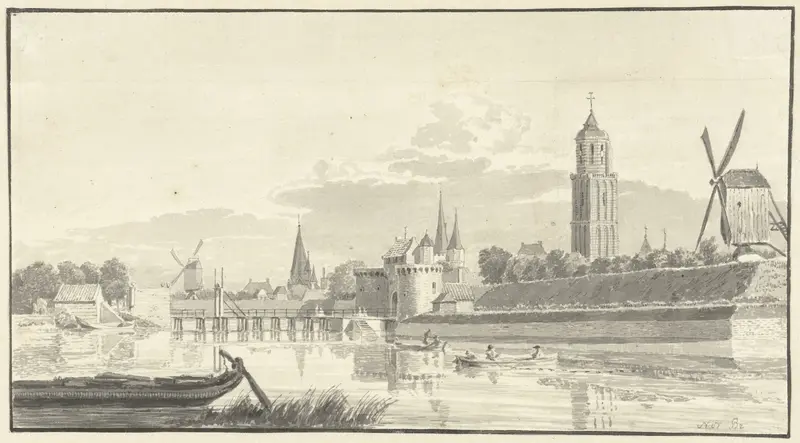 De Kamperpoort te Zwolle Wall Art by Unknown - High-Resolution Digital Print