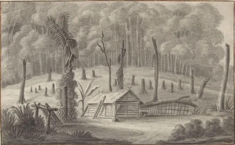 De Kampong Tji Badak in Nederlands-Indië Wall Art by Unknown - High-Resolution Digital Print