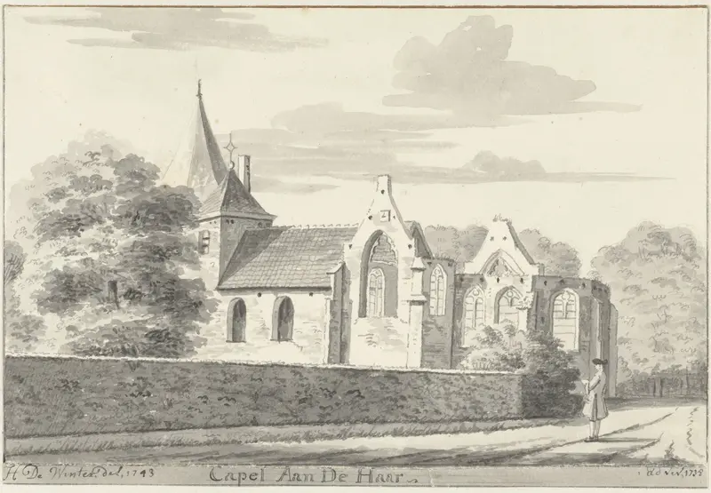 De kapel aan de Haar Wall Art by Hendrik de Winter - High-Resolution Digital Print