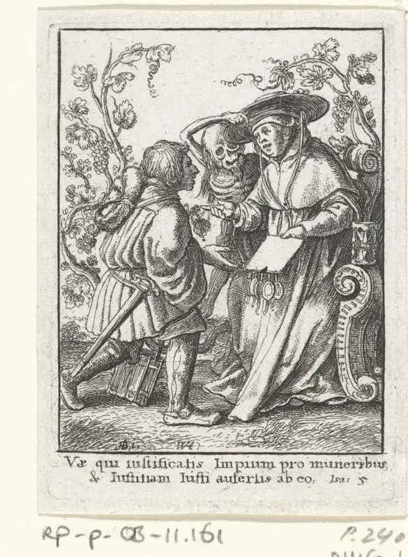De kardinaal en de Dood Wall Art by Unknown - High-Resolution Digital Print