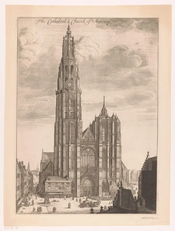 De Kathedraal van Antwerpen Wall Art by Unknown - High-Resolution Digital Print