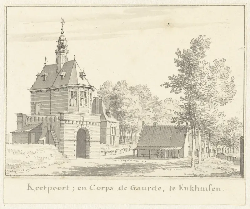 De Keetpoort te Enkhuizen Wall Art by Cornelis Pronk - High-Resolution Digital Print