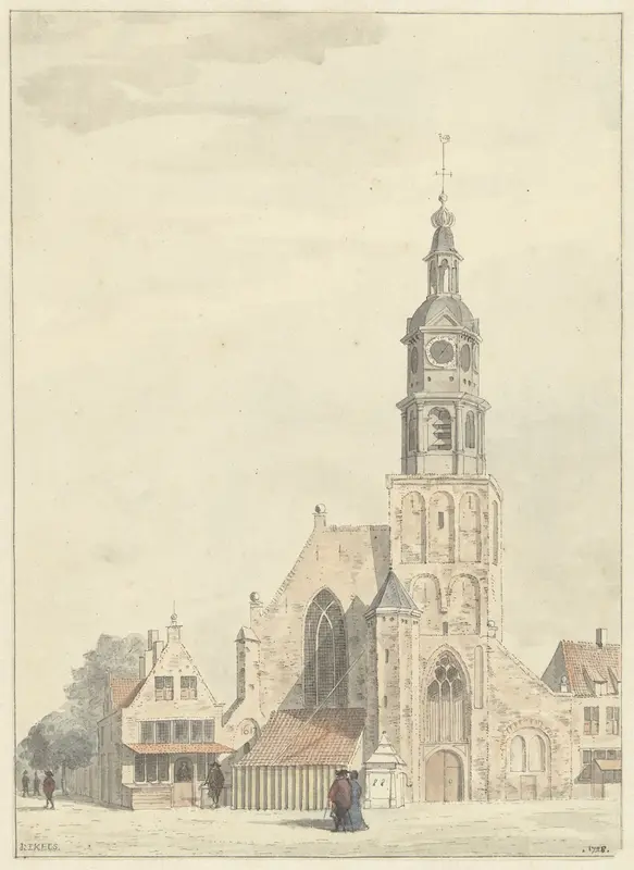 De kerk te Buren Wall Art by Jan Ekels (I) - High-Resolution Digital Print