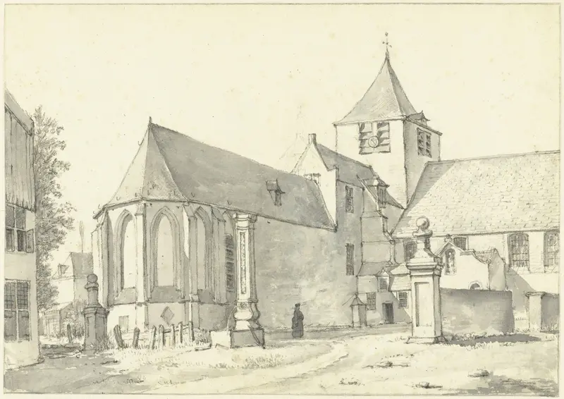 De kerk te Laeken bij Brussel Wall Art by Gerrit Lamberts - High-Resolution Digital Print
