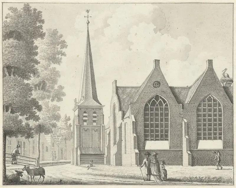 De kerk te Leimuiden Wall Art by J.C. Röell - High-Resolution Digital Print