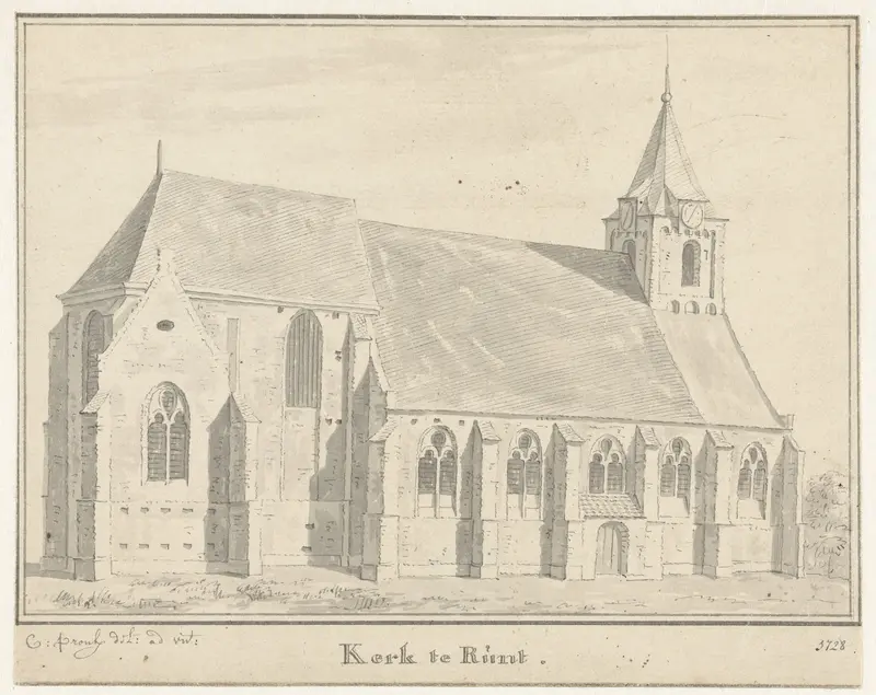 De kerk te Rumpt, Gelderland Wall Art by Cornelis Pronk - High-Resolution Digital Print