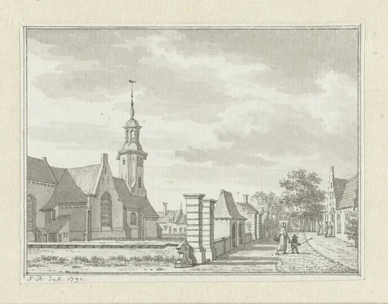 De kerk te 's-Gravenpolder Wall Art by Jan Bulthuis - High-Resolution Digital Print