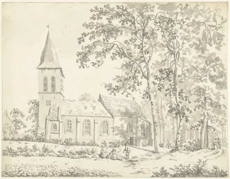 De kerk te Schore, op Zuid-Beveland Wall Art by anonymous - High-Resolution Digital Print