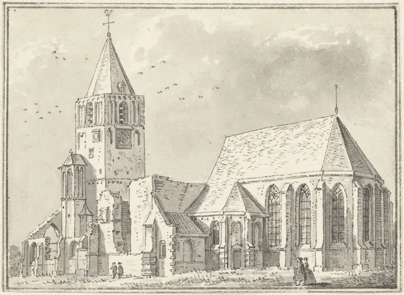 De kerk te Warmond Wall Art by Abraham de Haen (II) - High-Resolution Digital Print
