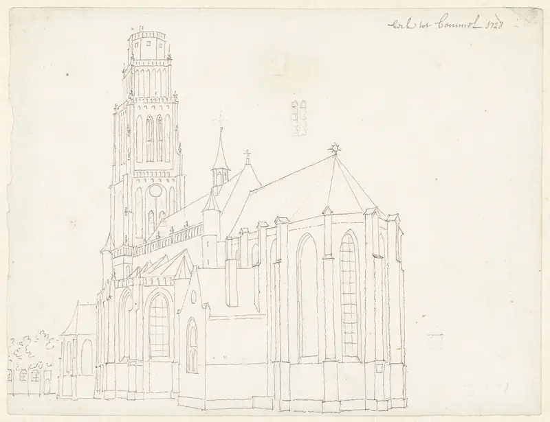De kerk te Zaltbommel, Gelderland Wall Art by Cornelis Pronk - High-Resolution Digital Print