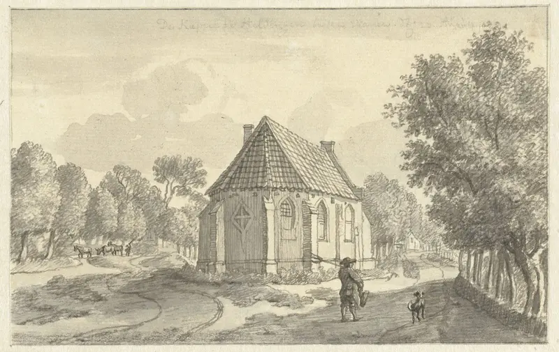 De kerk van Helsdingen bij Vianen Wall Art by Jan de Beijer - High-Resolution Digital Print