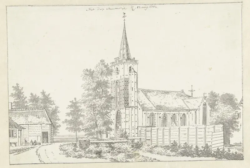De kerk van Maartensdijk Wall Art by Jan de Beijer - High-Resolution Digital Print
