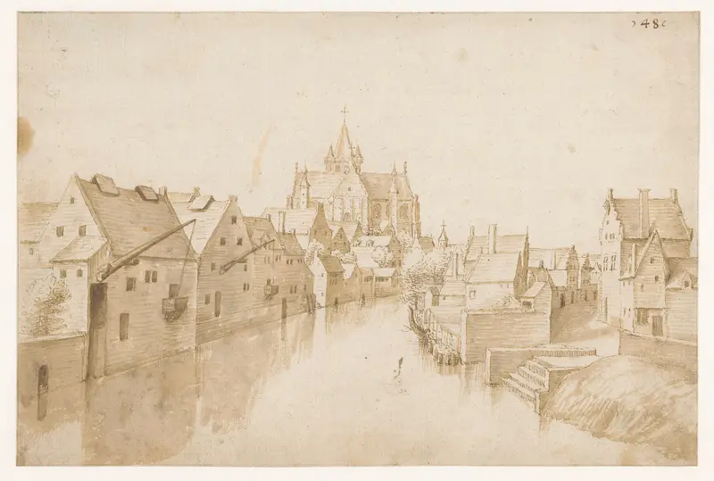 De kerk van Onze-Lieve-Vrouw-over-de-Dijle, te Mechelen Wall Art by Unknown - High-Resolution Digital Print