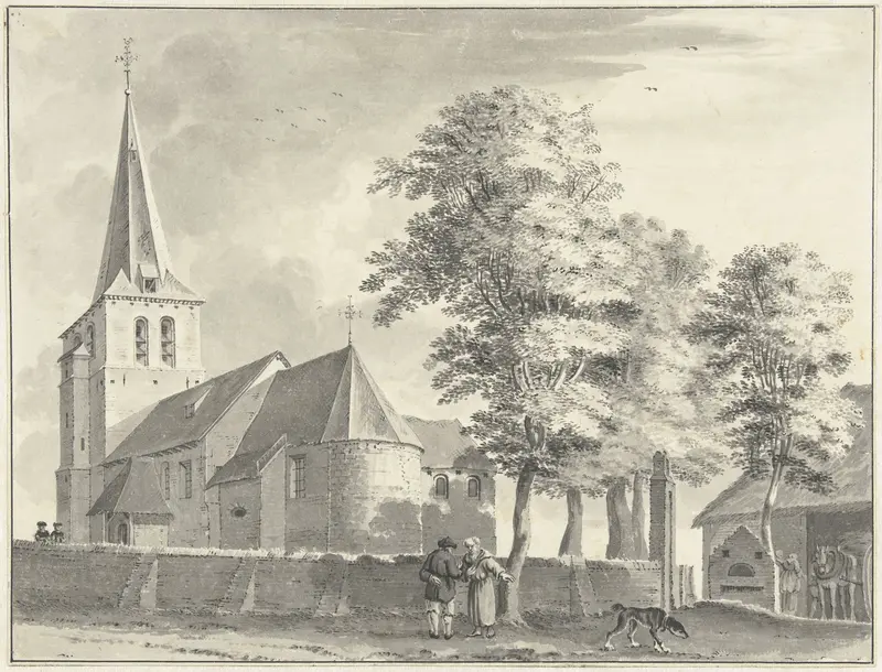 De kerk van Steinkirchen Wall Art by Jan de Beijer - High-Resolution Digital Print