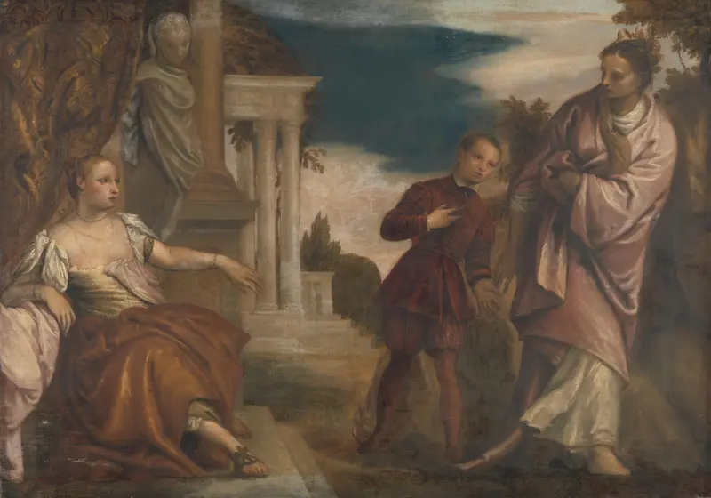 De keuze tussen deugd en hartstocht Wall Art by Unknown - High-Resolution Digital Print