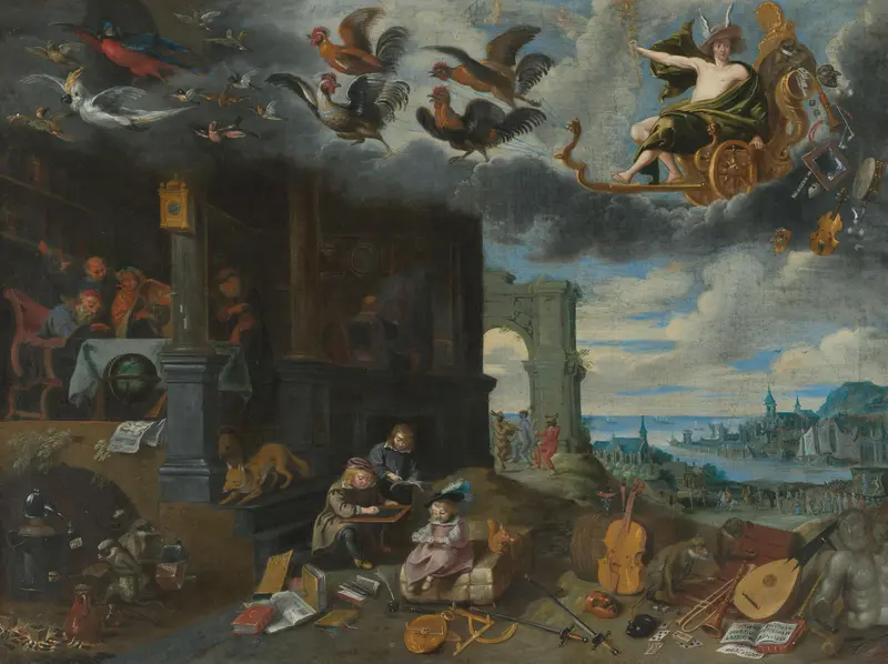 De kinderen van de planeet Mercurius Wall Art by Jan Brueghel (II) - High-Resolution Digital Print