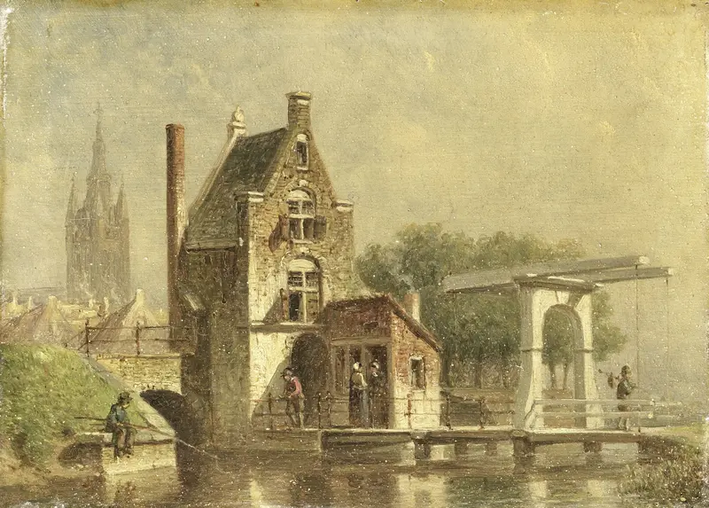 De Koepoort te Delft Wall Art by Petrus Gerardus Vertin - High-Resolution Digital Print