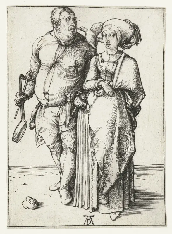 De kok en zijn vrouw Wall Art by Unknown - High-Resolution Digital Print