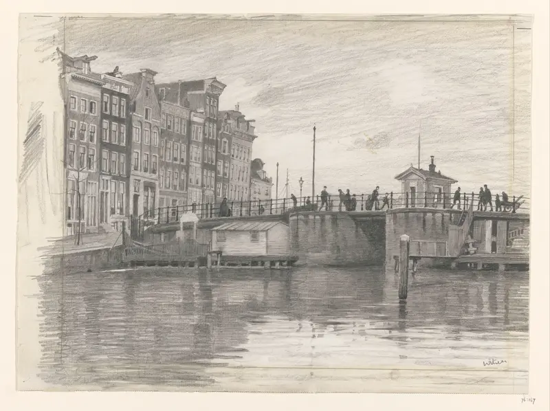 De Kraansluis te Amsterdam Wall Art by Willem Witsen - High-Resolution Digital Print