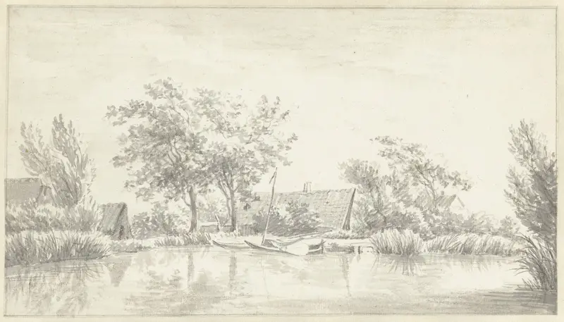 De Kromme Mijdrecht aan de Amstel Wall Art by Egbert van Drielst - High-Resolution Digital Print