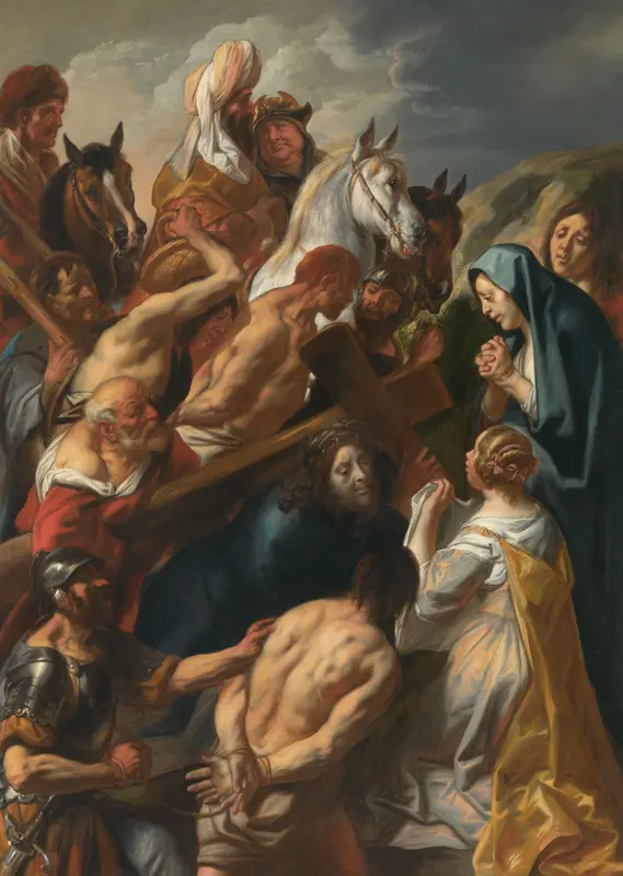 De kruisdraging Wall Art by Jacques Jordaens - High-Resolution Digital Print