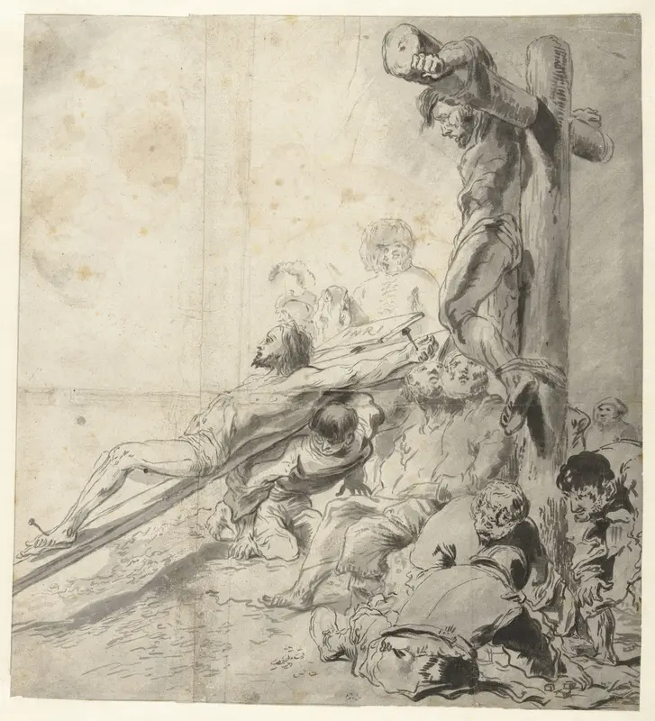 De Kruisoprichting Wall Art by Leonaert Bramer - High-Resolution Digital Print
