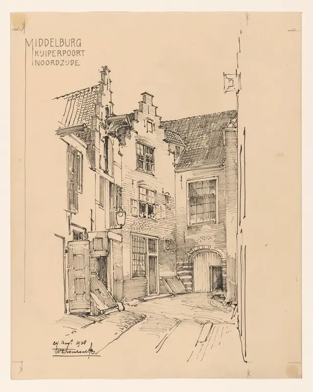 De Kuiperspoort, noordzijde, te Middelburg Wall Art by Willem Kromhout - High-Resolution Digital Print