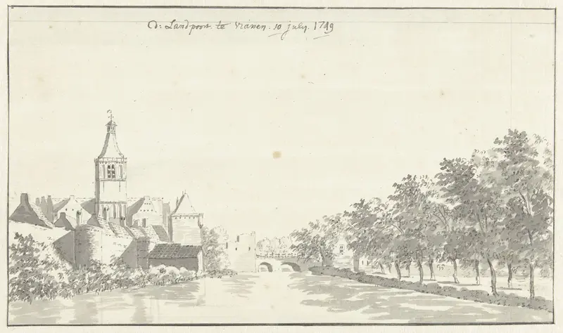 De Landpoort te Vianen Wall Art by Jan de Beijer - High-Resolution Digital Print