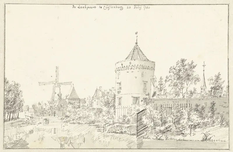 De Lekpoort te Culemborg Wall Art by Jan de Beijer - High-Resolution Digital Print