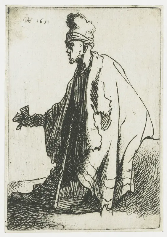 De lepralijder (‘Lazarus Klep’) Wall Art by Unknown - High-Resolution Digital Print