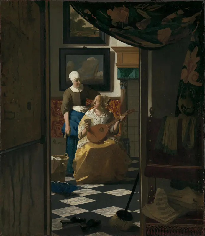 De liefdesbrief Wall Art by Johannes Vermeer - High-Resolution Digital Print
