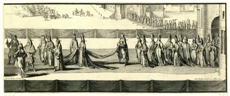 De lijkstatie van de koningin, derde deel, tweede helft, 1695 Wall Art by Unknown artist - High-Resolution Digital Print