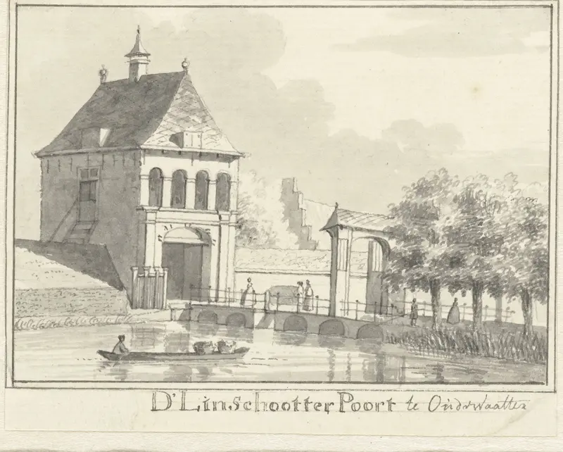 De Linschoterpoort te Oudewater Wall Art by Hendrik de Winter - High-Resolution Digital Print