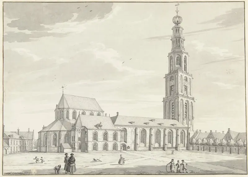 De Martinikerk te Groningen Wall Art by Jan Bulthuis - High-Resolution Digital Print