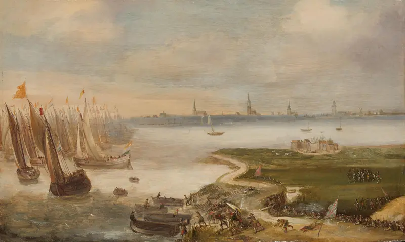 De mislukte Nederlandse aanslag op Antwerpen bij Blokkersdijk, 1605 Wall Art by anonymous - High-Resolution Digital Print