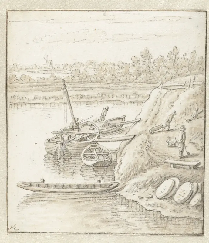 De molenstenen Wall Art by Herman Saftleven - High-Resolution Digital Print