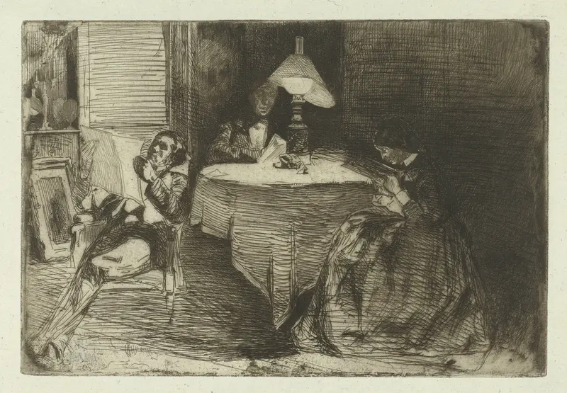 De muziekkamer Wall Art by James Abbott McNeill Whistler - High-Resolution Digital Print