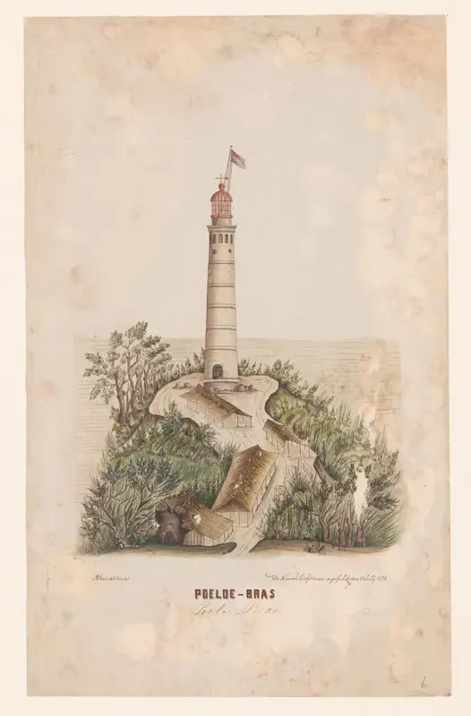 De Nieuwe Lichttoren van Poeloe-Bras, Sumatra Wall Art by Unknown - High-Resolution Digital Print