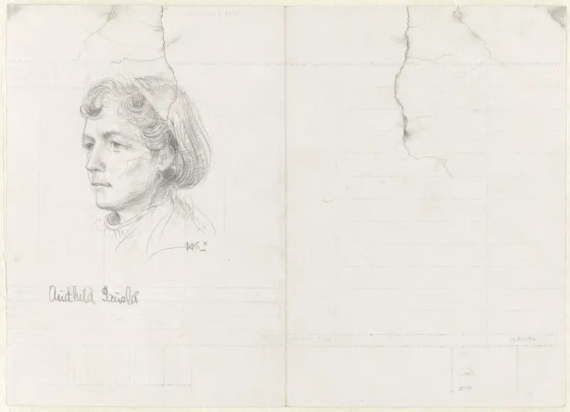De Noorse Audhild Gausla Wall Art by Aat Breur-Hibma - High-Resolution Digital Print