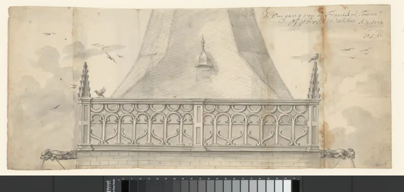 de Omgang van de Franeker Tooren / Afgebrooken in't Jaar 1774 Wall Art by Unknown - High-Resolution Digital Print