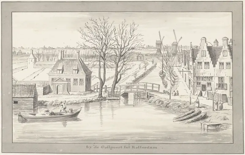 De omgeving van Rotterdam bij de Oostpoort Wall Art by Cornelis Pronk - High-Resolution Digital Print