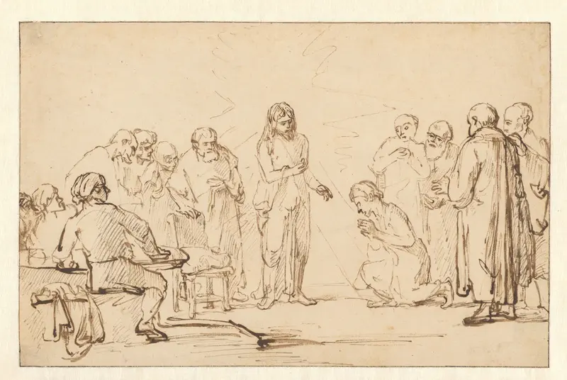 De ongelovige Thomas herkent Christus Wall Art by Unknown - High-Resolution Digital Print