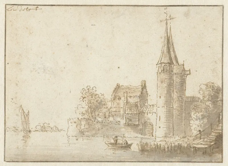 De Oostpoort te Delft Wall Art by anonymous - High-Resolution Digital Print