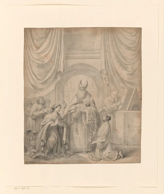 De Opdracht in de tempel Wall Art by Unknown - High-Resolution Digital Print